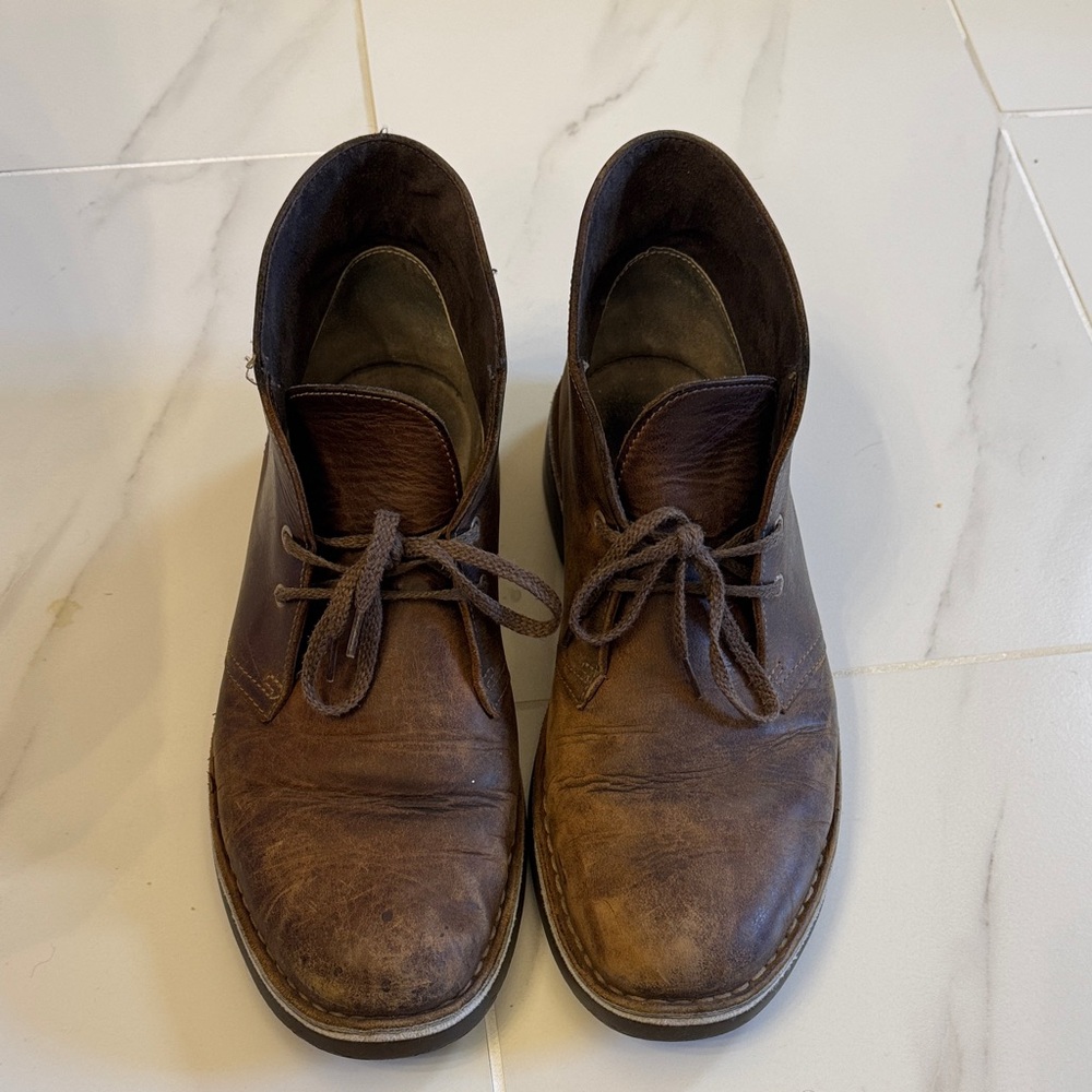 Men’s Leather Clark Chukka Boots